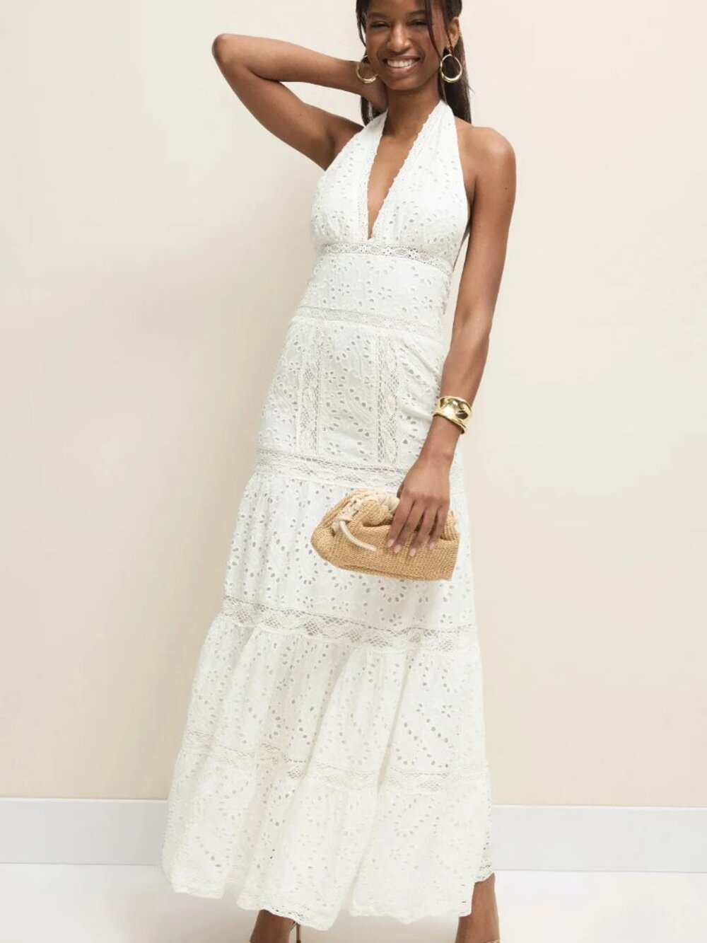 Amy Jane London Luciana Maxi Dress SIZE LARGE